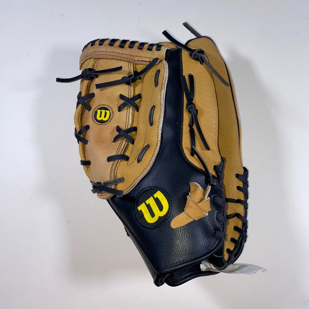 Wilson A360 14 Inch Softball Glove Black Tan Leather A0360TRES14 Right Hand
